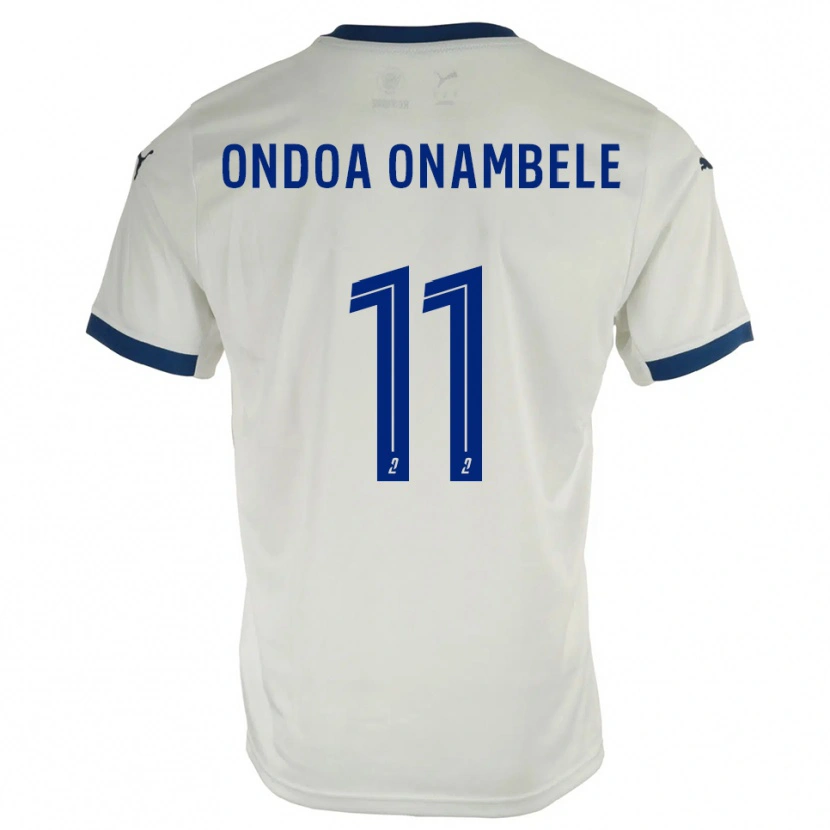 Danxen Kid Fred Ondoa Onambele #11 White Blue Away Jersey 2025/26 T-Shirt