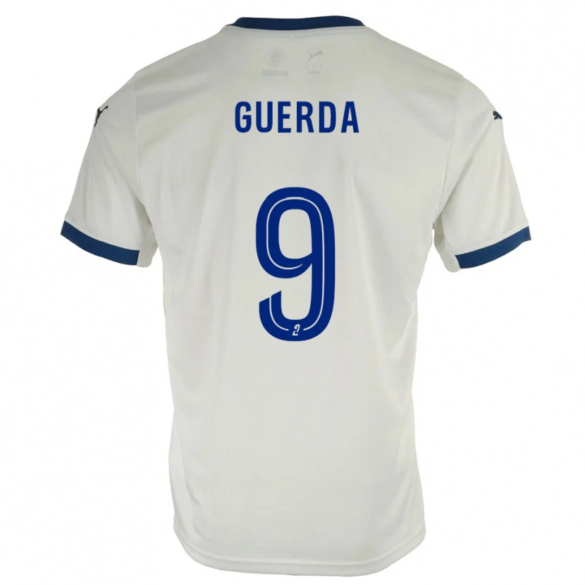 Danxen Kid Rylan Guerda #9 White Blue Away Jersey 2025/26 T-Shirt