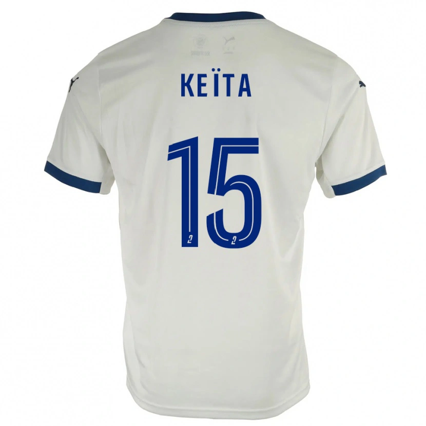 Danxen Kid Modibo Keïta #15 White Blue Away Jersey 2025/26 T-Shirt