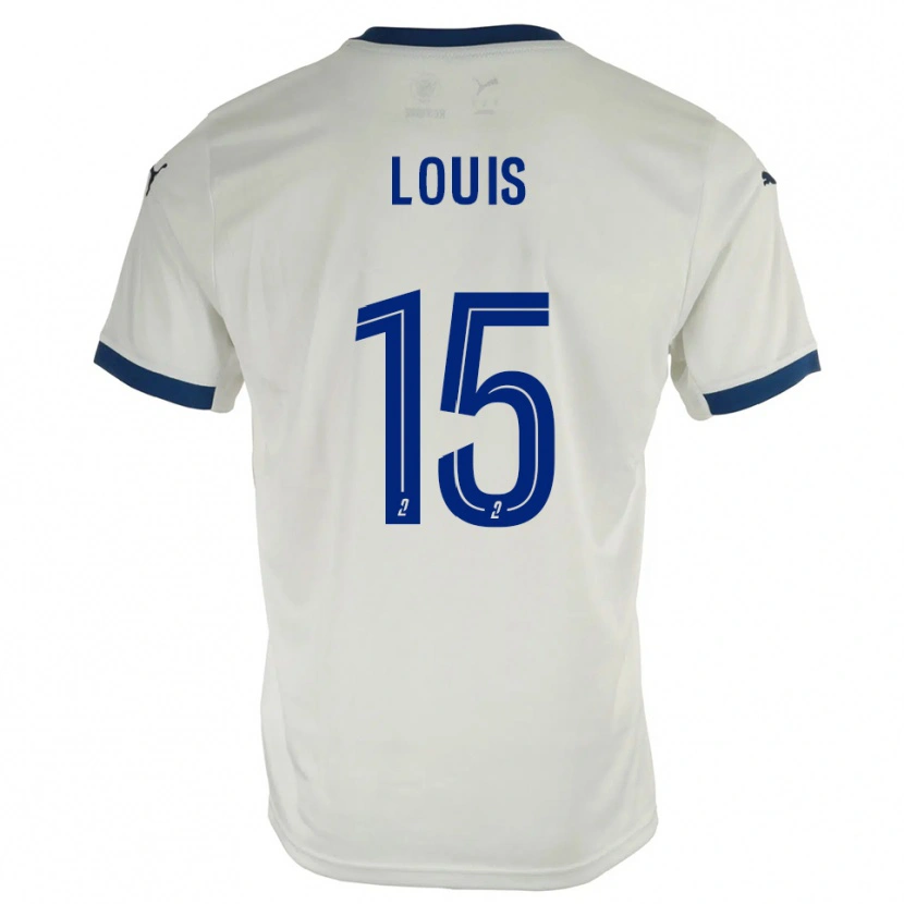 Danxen Kid Thémis Louis #15 White Blue Away Jersey 2025/26 T-Shirt