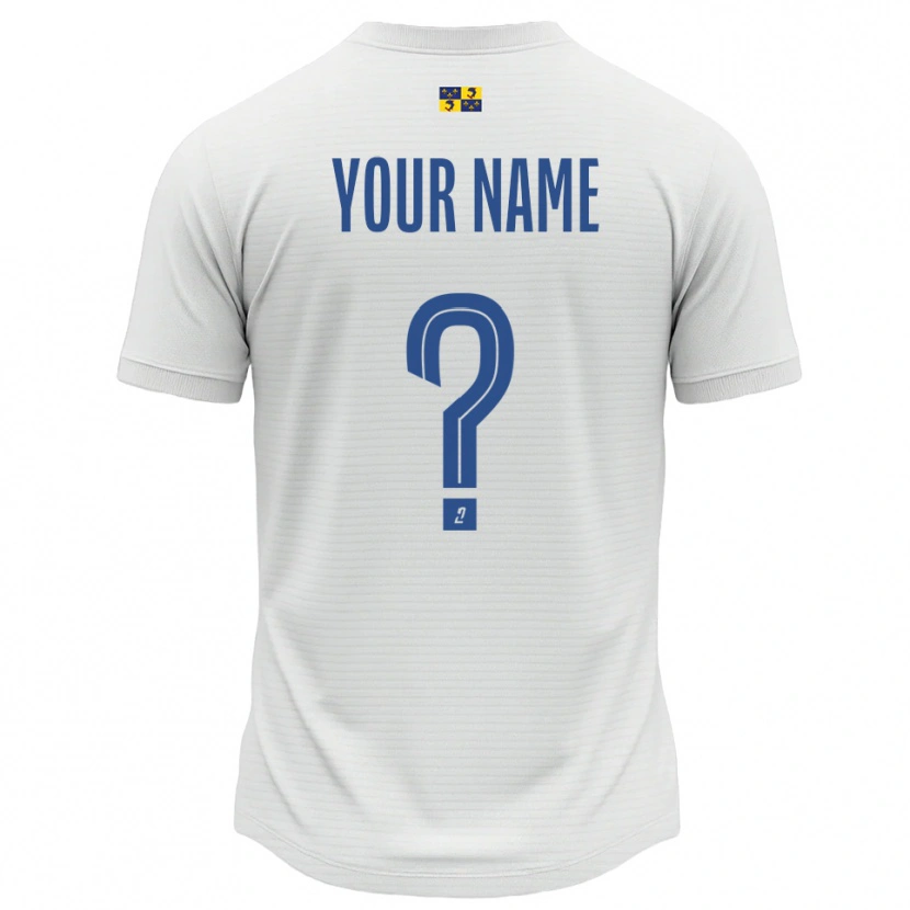 Danxen Kid Your Name #0 White Blue Away Jersey 2025/26 T-Shirt