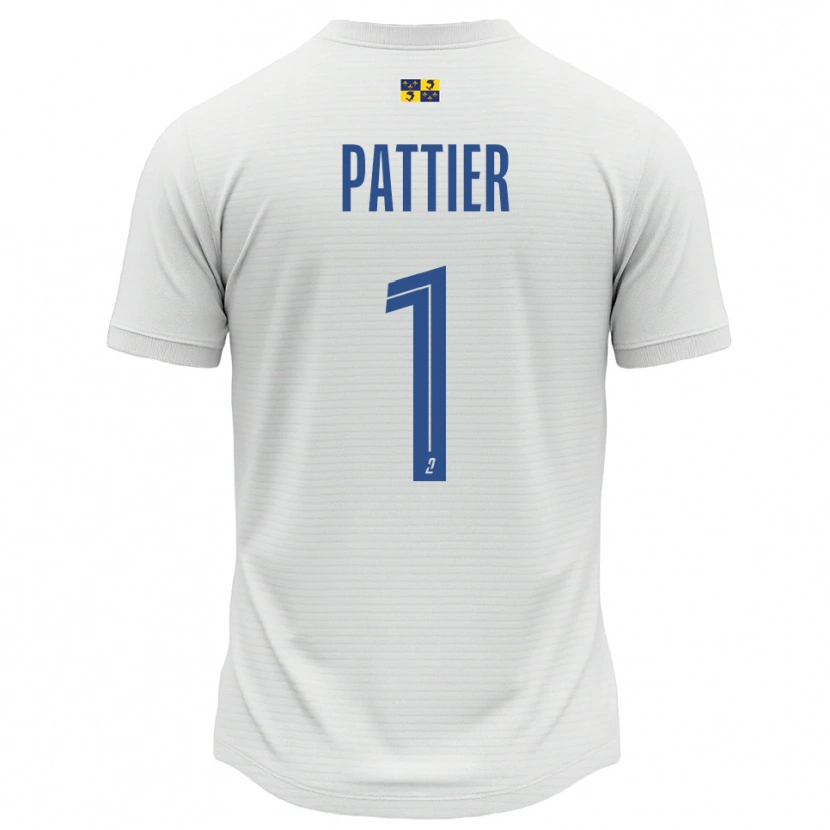 Danxen Kid Maxime Pattier #1 White Blue Away Jersey 2025/26 T-Shirt
