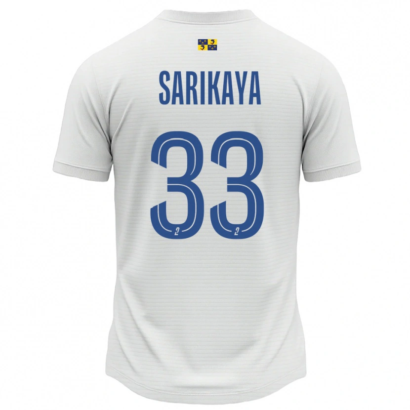 Danxen Kid Efe Sarıkaya #33 White Blue Away Jersey 2025/26 T-Shirt