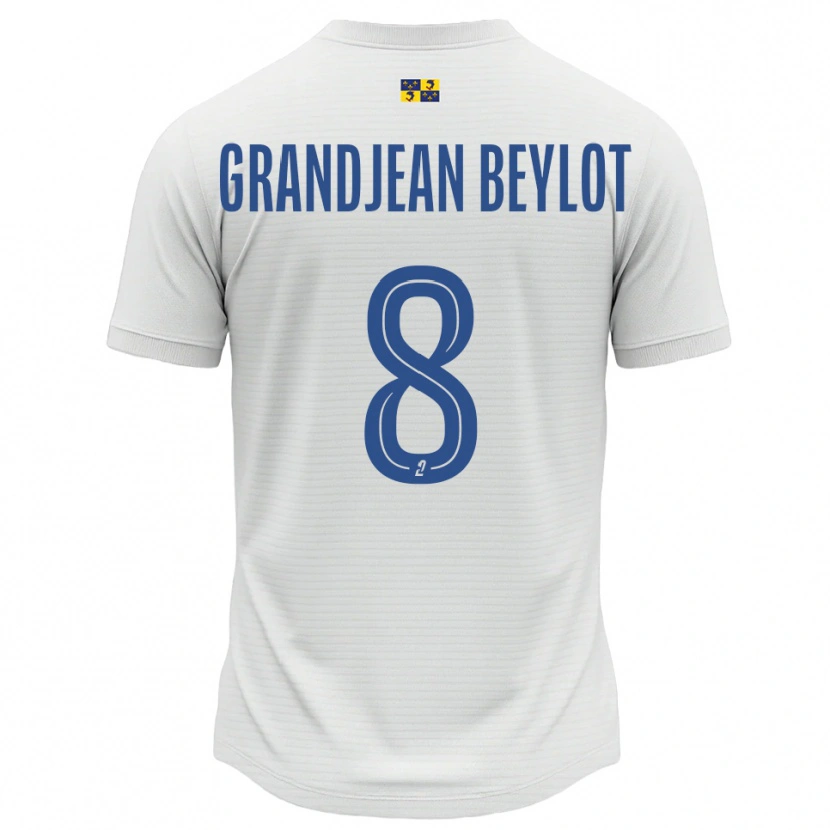 Danxen Kid Louise Grandjean Beylot #8 White Blue Away Jersey 2025/26 T-Shirt