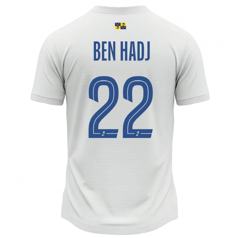 Danxen Kid Yosra Ben Hadj #22 White Blue Away Jersey 2025/26 T-Shirt