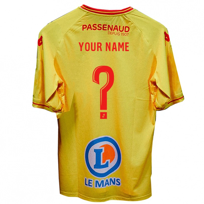 Danxen Kid Your Name #0 Yellow Away Jersey 2025/26 T-Shirt