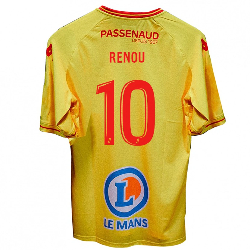Danxen Kid Baptiste Renou #10 Yellow Away Jersey 2025/26 T-Shirt