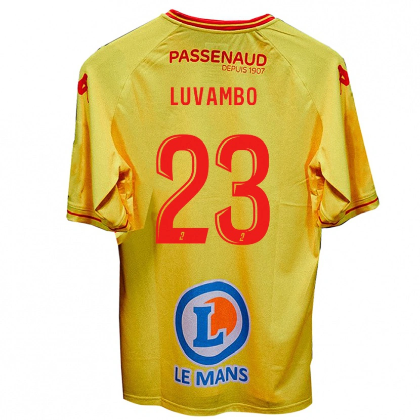 Danxen Kid Taylor Luvambo #23 Yellow Away Jersey 2025/26 T-Shirt