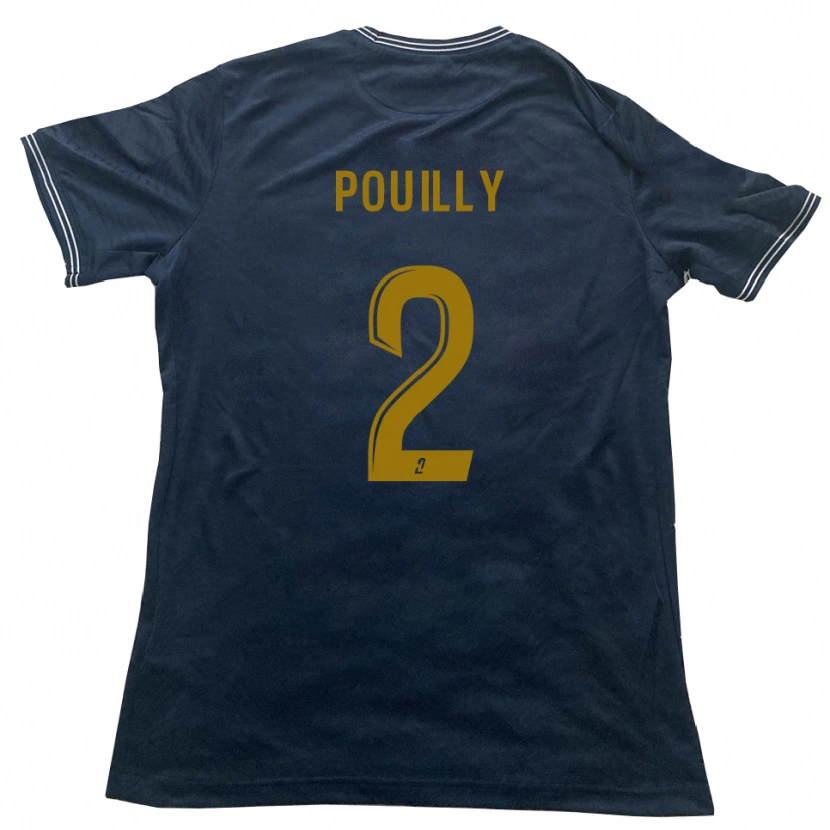 Danxen Kid Tom Pouilly #2 Navy Gold Away Jersey 2025/26 T-Shirt