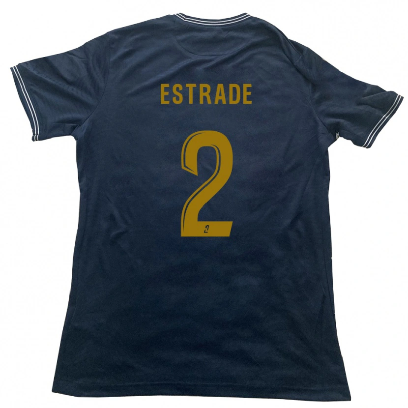 Danxen Kid Alexandre Estrade #2 Navy Gold Away Jersey 2025/26 T-Shirt