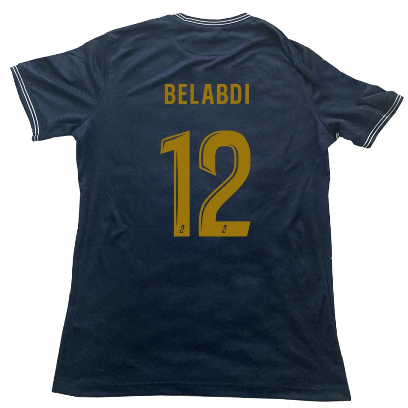 Danxen Kid Tao Belabdi #12 Navy Gold Away Jersey 2025/26 T-Shirt
