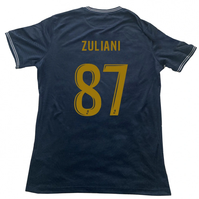 Danxen Kid Edhy Zuliani #87 Navy Gold Away Jersey 2025/26 T-Shirt