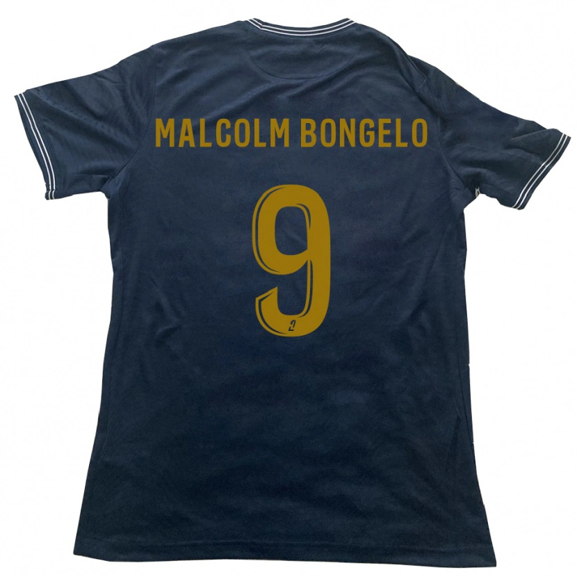 Danxen Kid Fidèle Malcolm Bongelo #9 Navy Gold Away Jersey 2025/26 T-Shirt