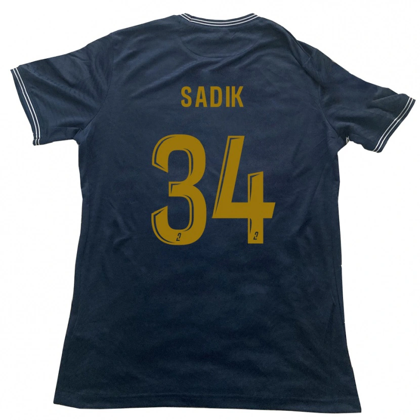 Danxen Kid Omar Sadik #34 Navy Gold Away Jersey 2025/26 T-Shirt