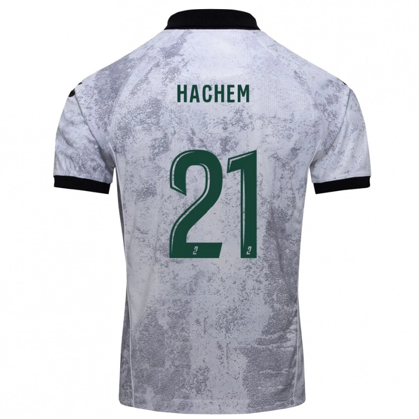 Danxen Kid Abdelsamad Hachem #21 White Black Away Jersey 2025/26 T-Shirt