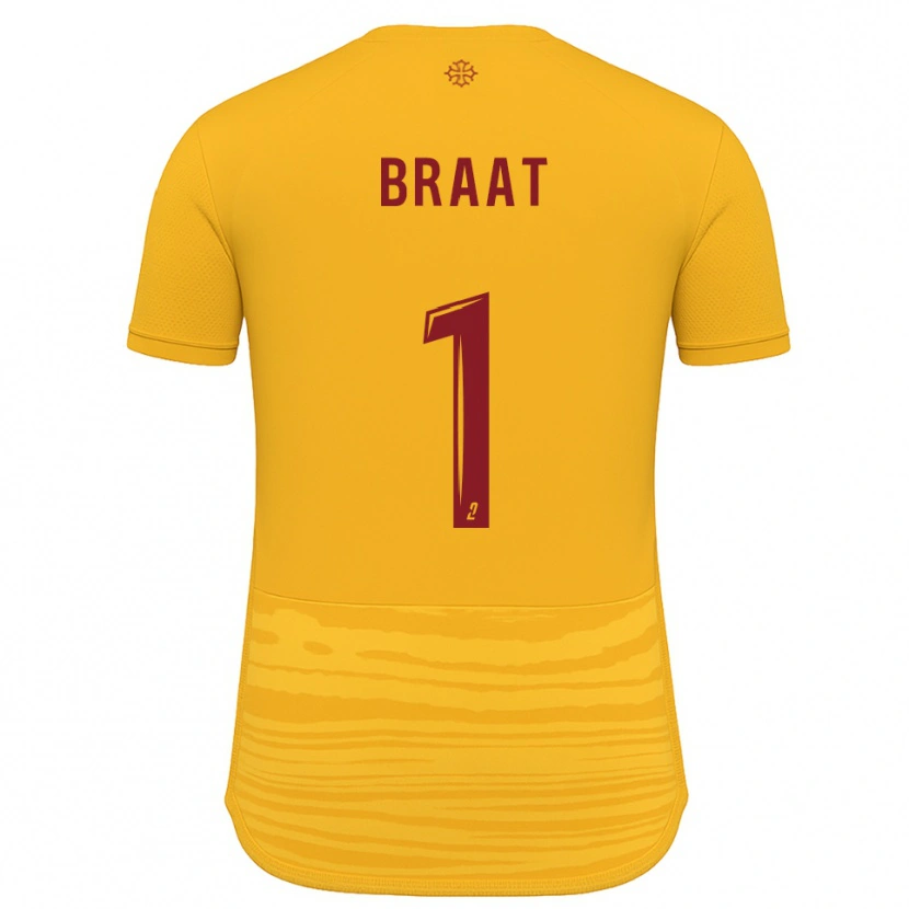 Danxen Kid Quentin Braat #1 Orange Burgundy Away Jersey 2025/26 T-Shirt