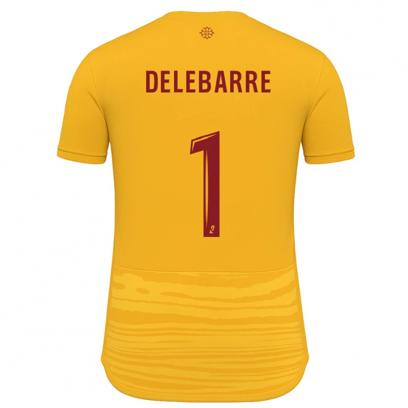 Danxen Kid Mathis Delebarre #1 Orange Burgundy Away Jersey 2025/26 T-Shirt