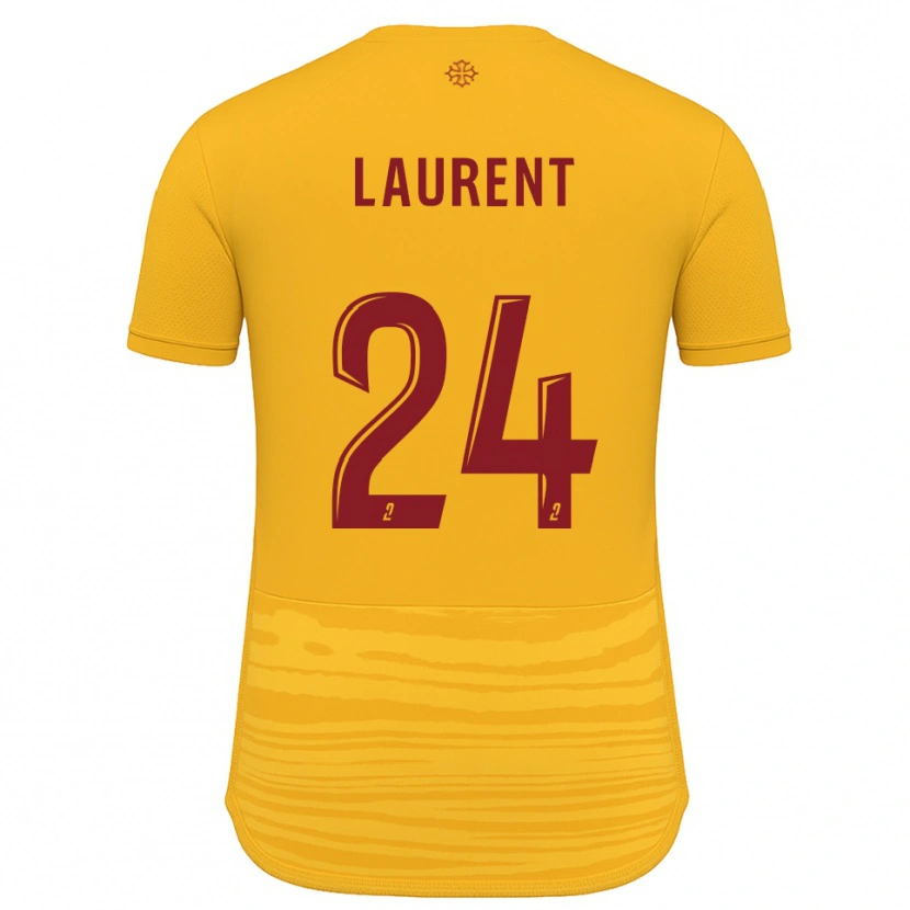 Danxen Kid Loni Laurent #24 Orange Burgundy Away Jersey 2025/26 T-Shirt
