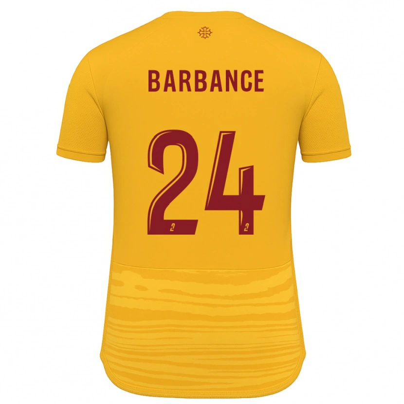 Danxen Kid Solène Barbance #24 Orange Burgundy Away Jersey 2025/26 T-Shirt