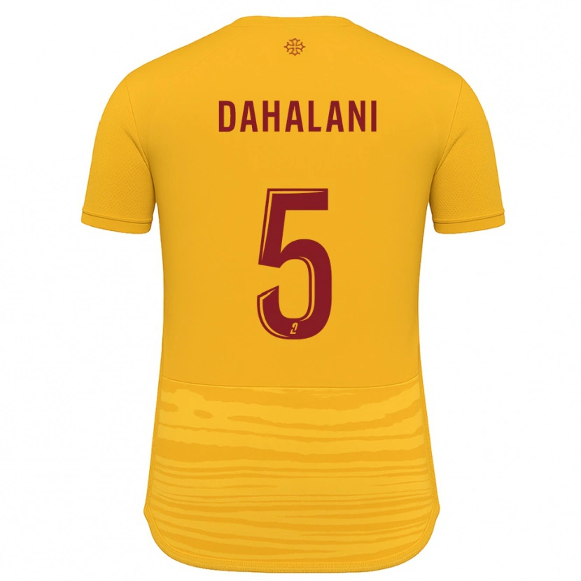 Danxen Kid Yanis Dahalani #5 Orange Burgundy Away Jersey 2025/26 T-Shirt