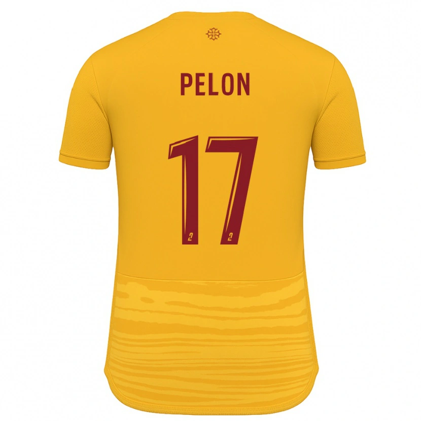 Danxen Kid Aurélien Pelon #17 Orange Burgundy Away Jersey 2025/26 T-Shirt