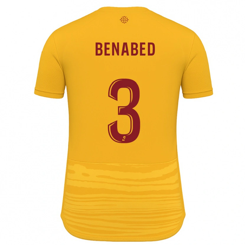 Danxen Kid Faouzi Benabed #3 Orange Burgundy Away Jersey 2025/26 T-Shirt