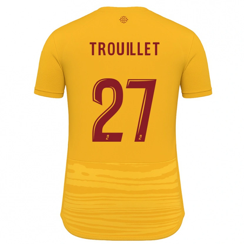 Danxen Kid Alexis Trouillet #27 Orange Burgundy Away Jersey 2025/26 T-Shirt