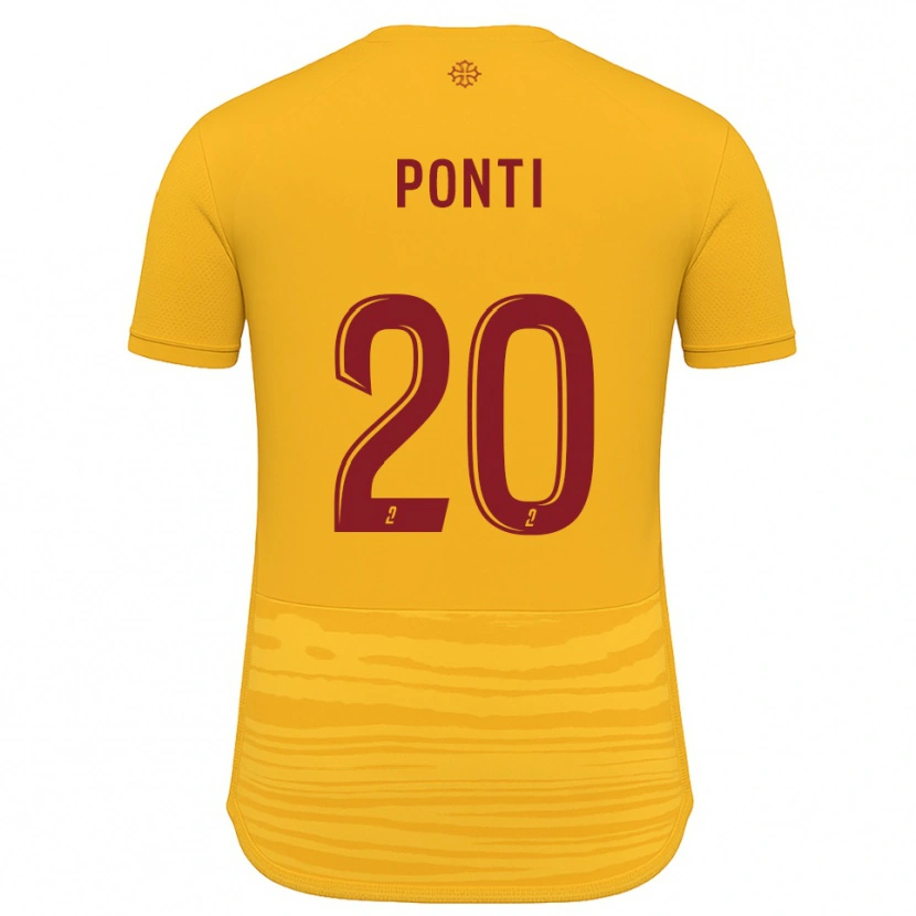 Danxen Kid Ryan Ponti #20 Orange Burgundy Away Jersey 2025/26 T-Shirt