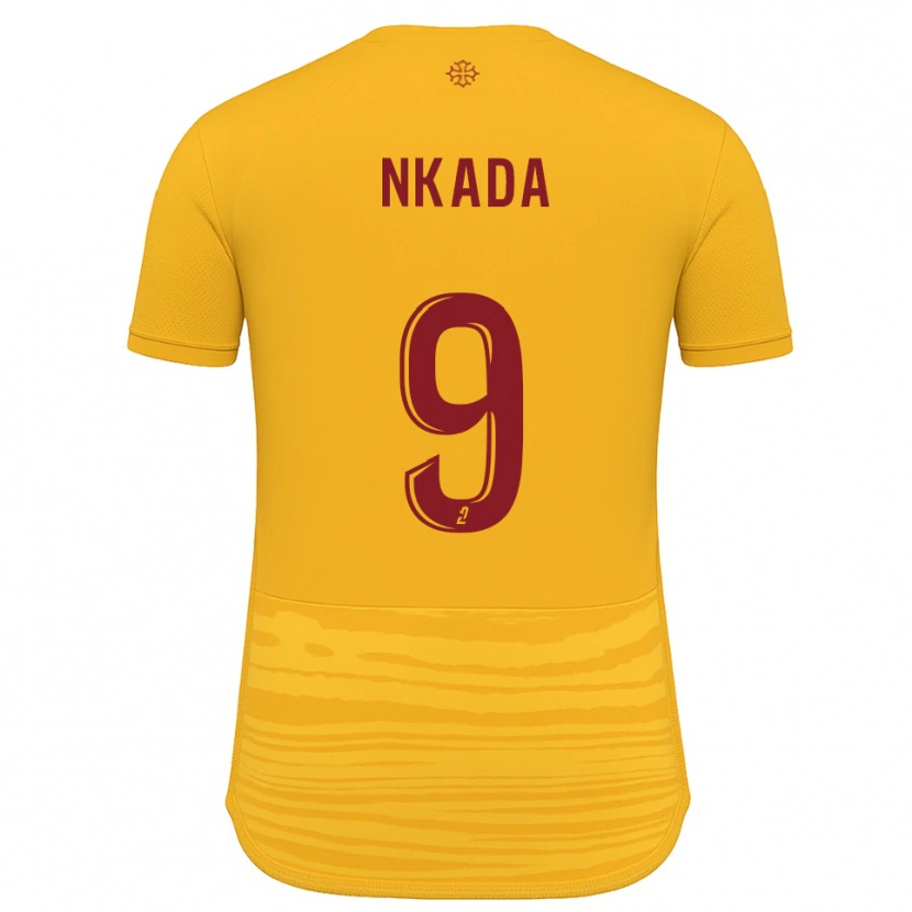 Danxen Kid Timothé Nkada #9 Orange Burgundy Away Jersey 2025/26 T-Shirt