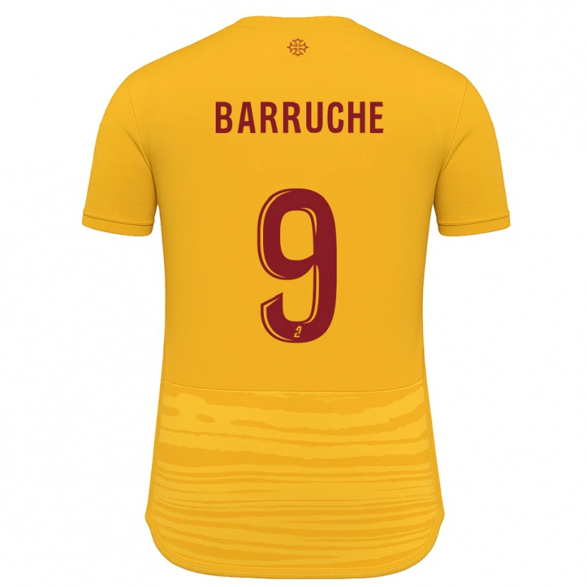 Danxen Kid Théo Barruche #9 Orange Burgundy Away Jersey 2025/26 T-Shirt