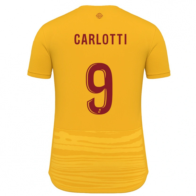 Danxen Kid Fabio Carlotti #9 Orange Burgundy Away Jersey 2025/26 T-Shirt