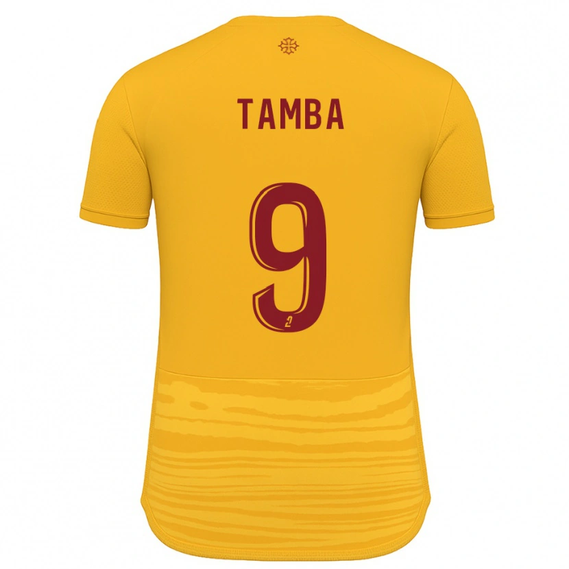 Danxen Kid Adama Tamba #9 Orange Burgundy Away Jersey 2025/26 T-Shirt