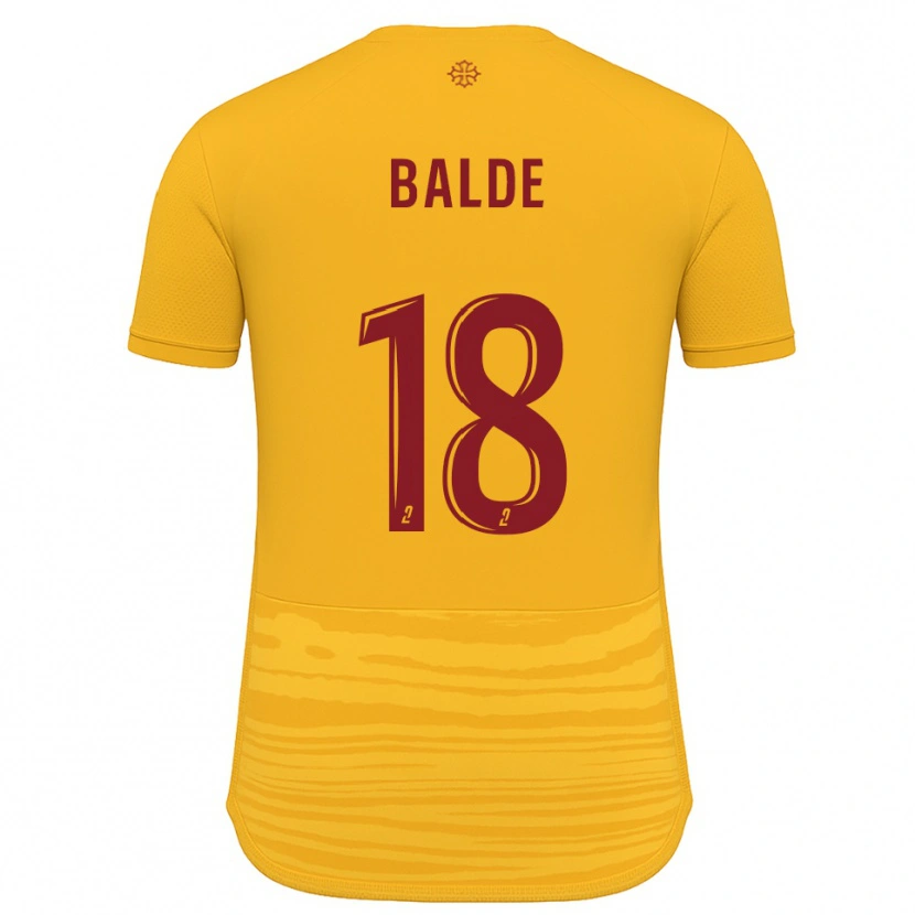 Danxen Kid Ibrahima Baldé #18 Orange Burgundy Away Jersey 2025/26 T-Shirt
