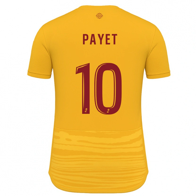 Danxen Kid Paul Payet #10 Orange Burgundy Away Jersey 2025/26 T-Shirt