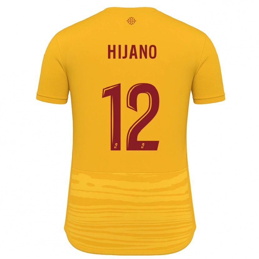 Danxen Kid Noa Hijano #12 Orange Burgundy Away Jersey 2025/26 T-Shirt