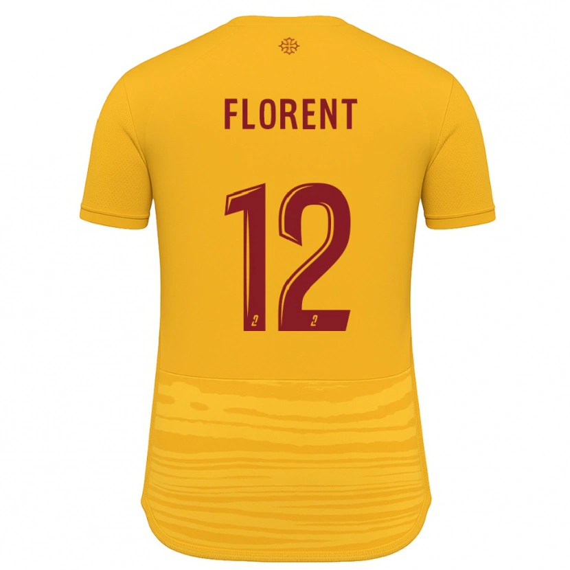 Danxen Kid Valentin Florent #12 Orange Burgundy Away Jersey 2025/26 T-Shirt