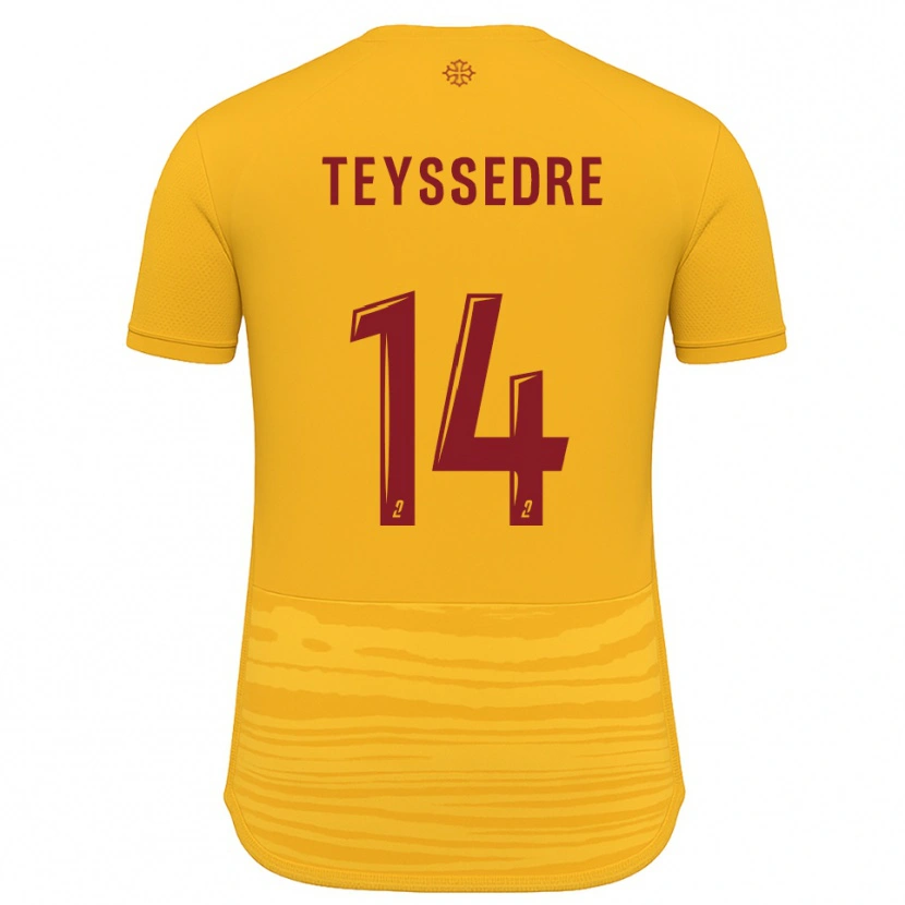 Danxen Kid Maexan Teyssedre #14 Orange Burgundy Away Jersey 2025/26 T-Shirt