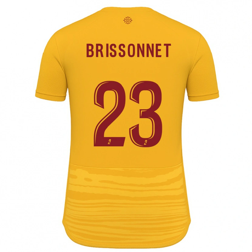 Danxen Kid Tiphaine Brissonnet #23 Orange Burgundy Away Jersey 2025/26 T-Shirt