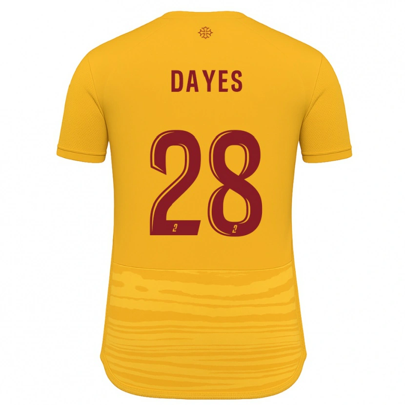 Danxen Kid Mikayla Dayes #28 Orange Burgundy Away Jersey 2025/26 T-Shirt