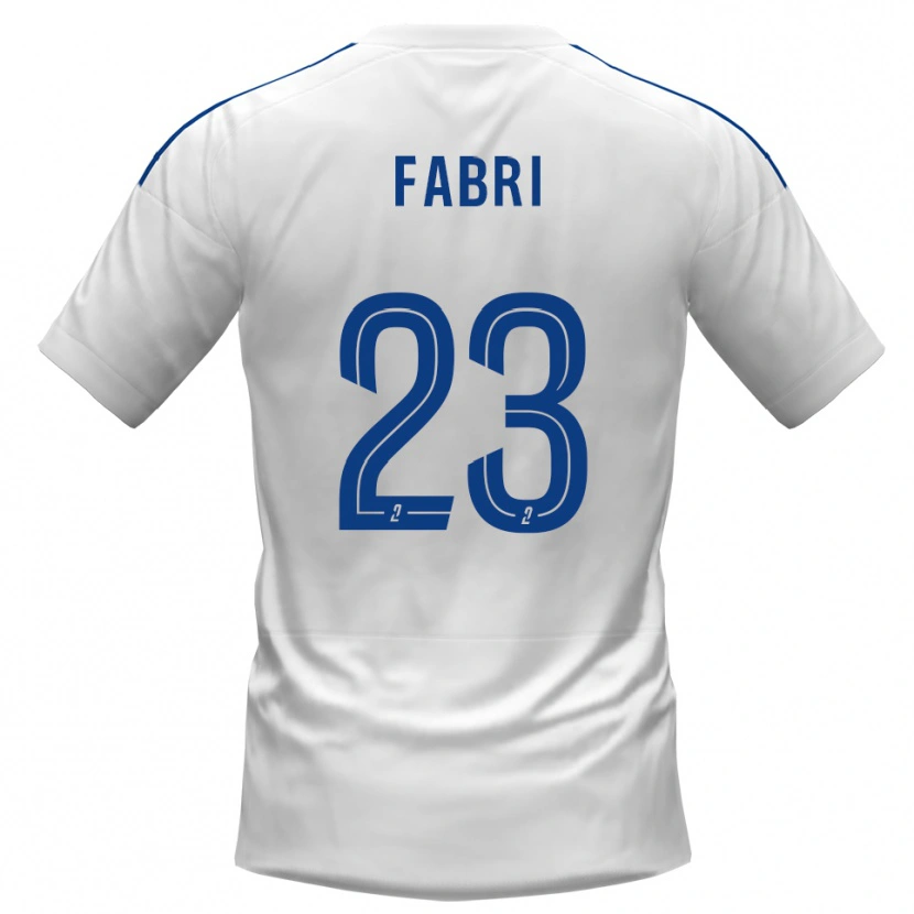 Danxen Kid Julien Fabri #23 White Blue Away Jersey 2025/26 T-Shirt