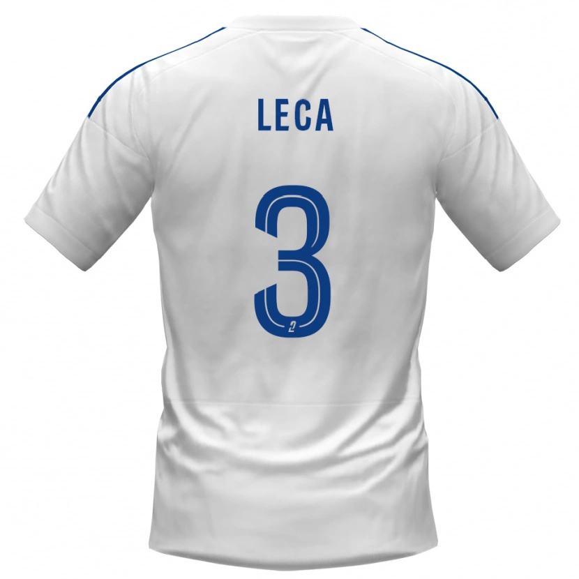 Danxen Kid Jean-Dominique Leca #3 White Blue Away Jersey 2025/26 T-Shirt