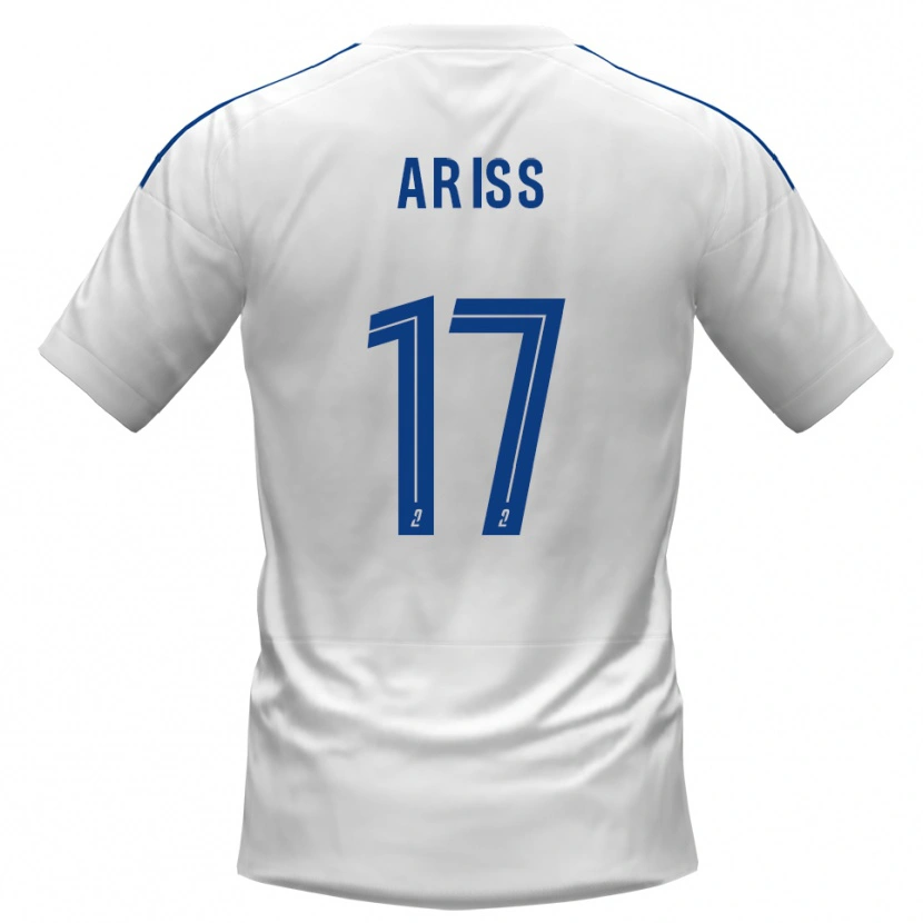 Danxen Kid Zakaria Ariss #17 White Blue Away Jersey 2025/26 T-Shirt