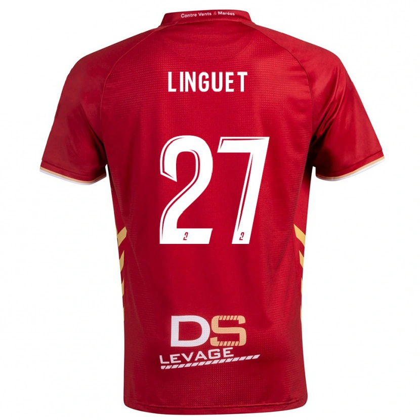 Danxen Kid Allan Linguet #27 Burgundy Gold Away Jersey 2025/26 T-Shirt