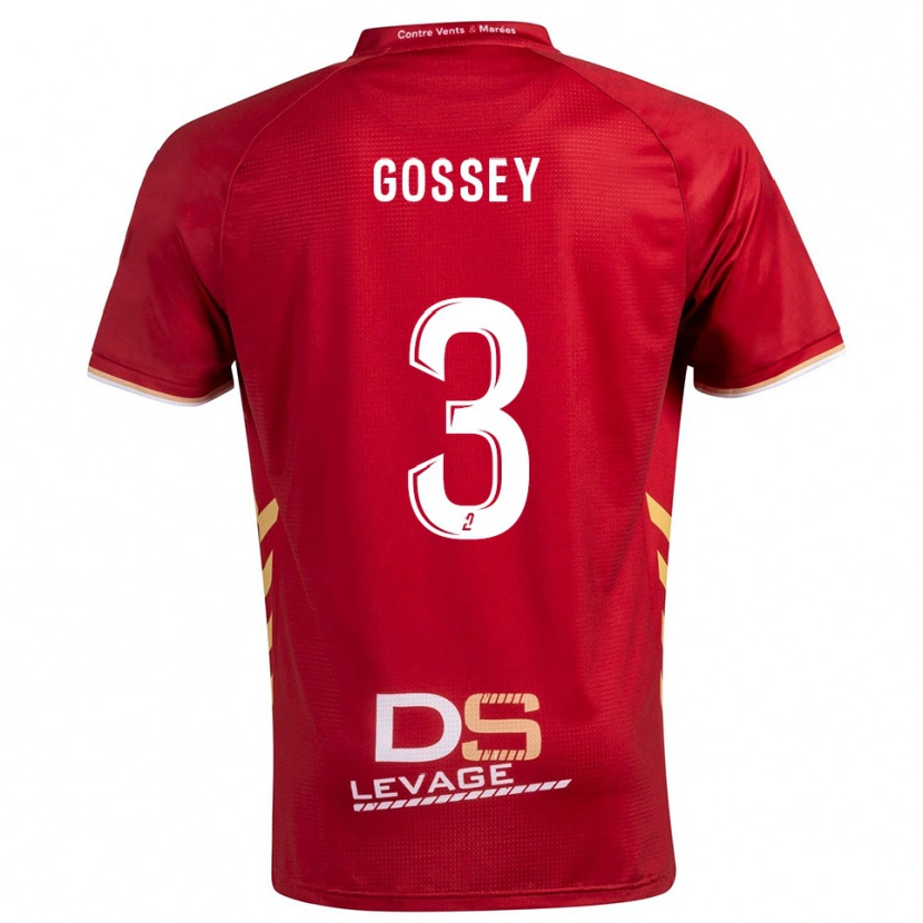 Danxen Kid Matheo Gossey #3 Burgundy Gold Away Jersey 2025/26 T-Shirt