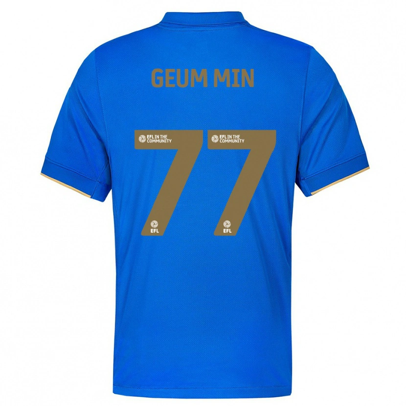 Danxen Men Lee Geum-Min #77 Blue Gold Home Jersey 2025/26 T-Shirt