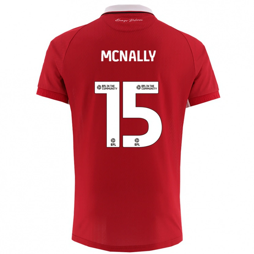Danxen Men Luke Mcnally #15 Red White Home Jersey 2025/26 T-Shirt