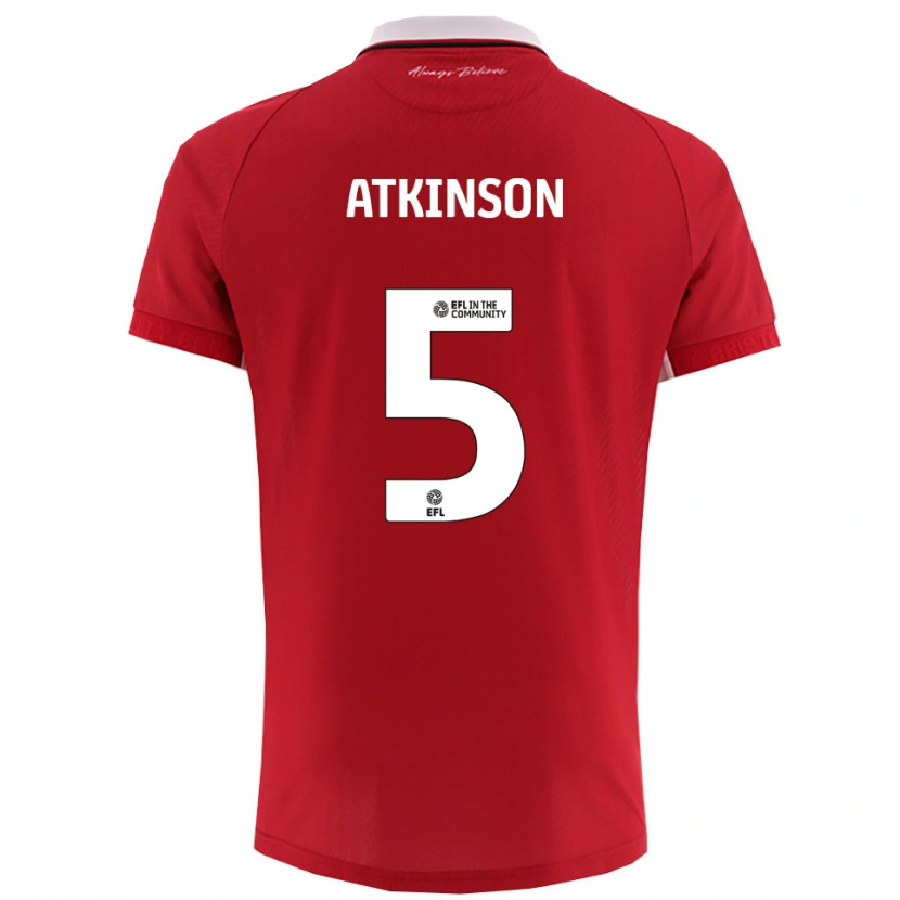 Danxen Men Rob Atkinson #5 Red White Home Jersey 2025/26 T-Shirt