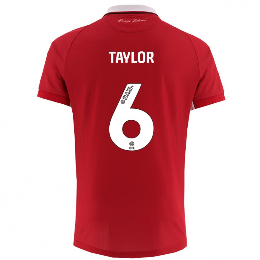 Danxen Men Archie Taylor #6 Red White Home Jersey 2025/26 T-Shirt