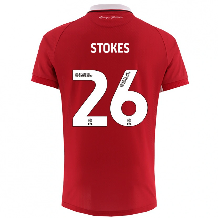 Danxen Men Josh Stokes #26 Red White Home Jersey 2025/26 T-Shirt