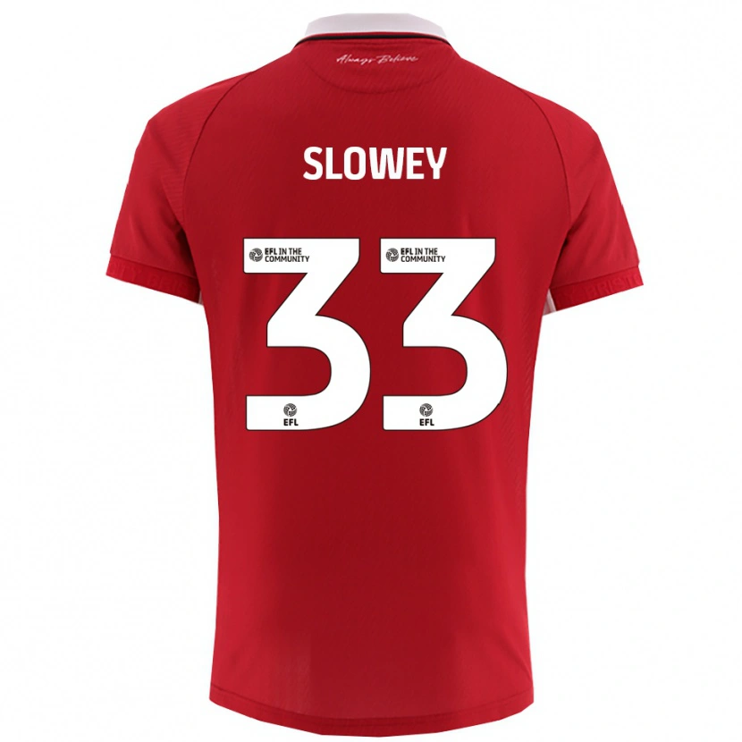Danxen Men Josh Campbell-Slowey #33 Red White Home Jersey 2025/26 T-Shirt